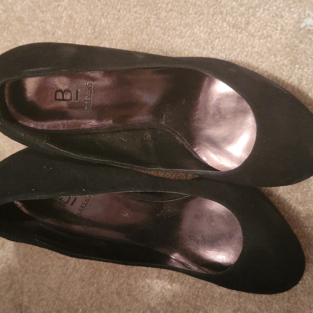 Black Baker Platform Heel Pump